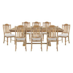 Weatherford Tan 9pc Dining Set