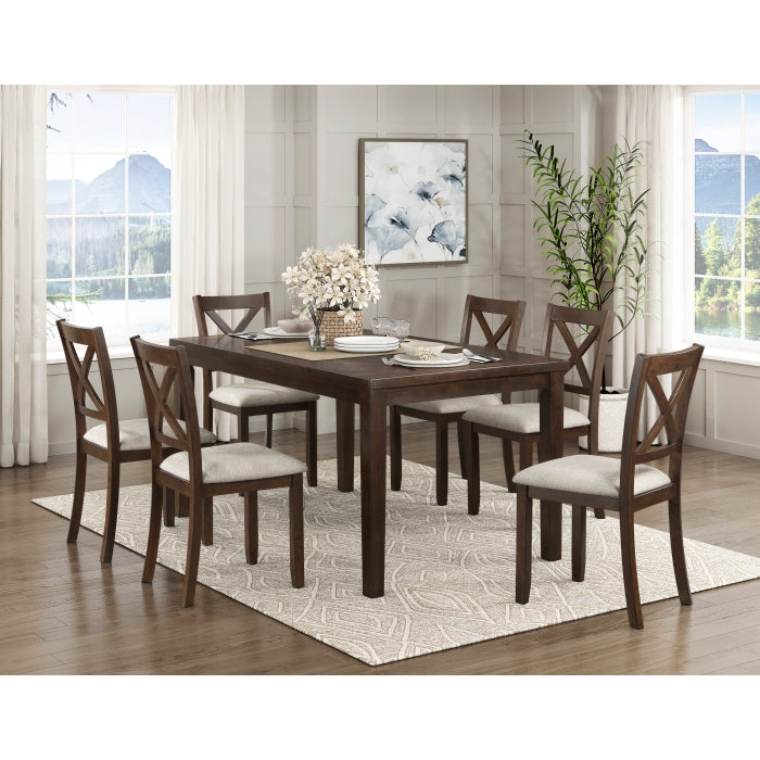 Challis Brown 7-Piece Pack Dinette Set