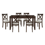 Challis Brown 7-Piece Pack Dinette Set
