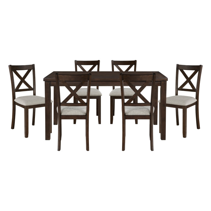 Challis Brown 7-Piece Pack Dinette Set