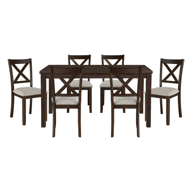 Challis Brown 7-Piece Pack Dinette Set