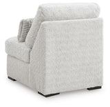 Cuddle Plush Arctic 3-Piece Sectional, Chair and Ottoman