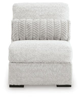 Cuddle Plush Arctic 3-Piece Sectional, Chair and Ottoman
