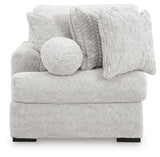Cuddle Plush Arctic 3-Piece Sectional, Chair and Ottoman