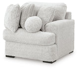 Cuddle Plush Arctic 3-Piece Sectional, Chair and Ottoman