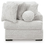 Cuddle Plush Arctic 3-Piece Sectional, Chair and Ottoman