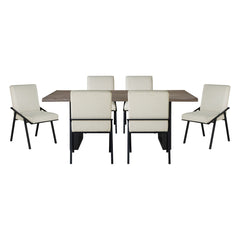 Rochelle Silver 7pc Dining Set