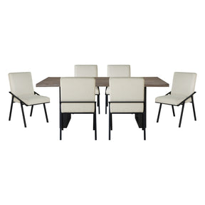 Rochelle Silver 7pc Dining Set