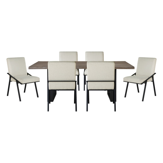 Rochelle Silver 7pc Dining Set