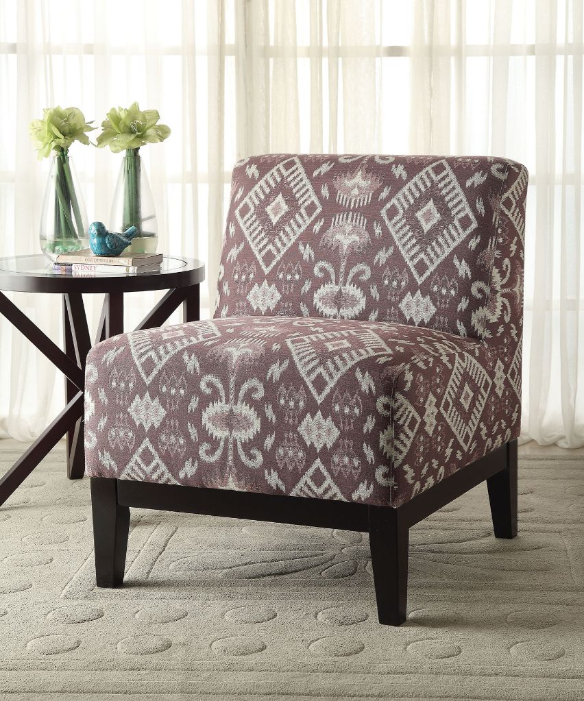 Hinte Dark Brown/Multi-color Accent Chair