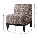Hinte Dark Brown/Multi-color Accent Chair