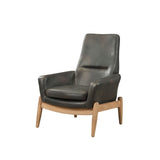 Dolphin Black Accent Chair