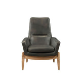 Dolphin Black Accent Chair