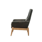 Dolphin Black Accent Chair
