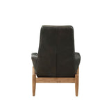 Dolphin Black Accent Chair