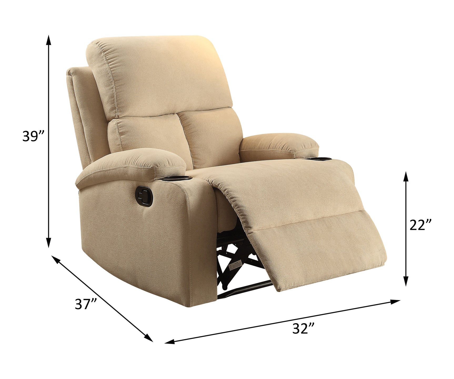Rosia Beige Motion Recliner