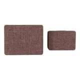 Evertonport Dark Brown/Gold Rounded Corner Boxes (Set of 2)