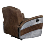 Brancaster Retro Brown/Aluminum Power Motion Recliner