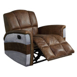 Brancaster Retro Brown/Aluminum Power Motion Recliner
