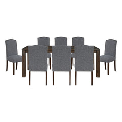Paulson Gray 9pc Dining Set