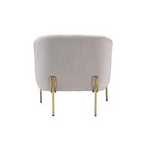 Carlson Beige/Gold Accent Chair