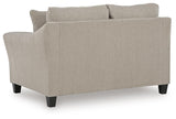 Willarae Taupe Queen Sofa Sleeper and Loveseat