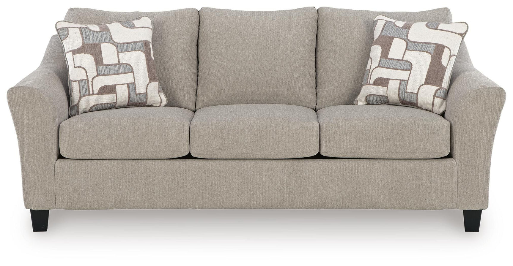 Willarae Taupe Queen Sofa Sleeper and Loveseat