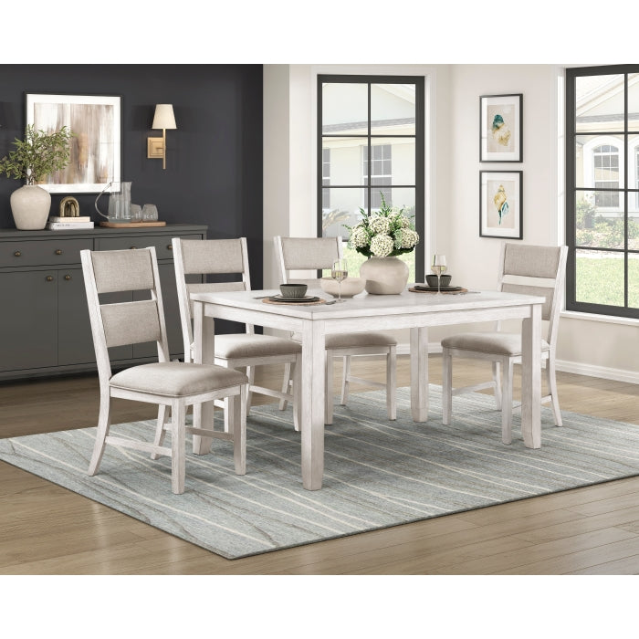 Savile White Side Chair
