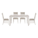 Savile White 5pc Dining Set