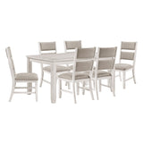 Savile White 7pc Dining Set