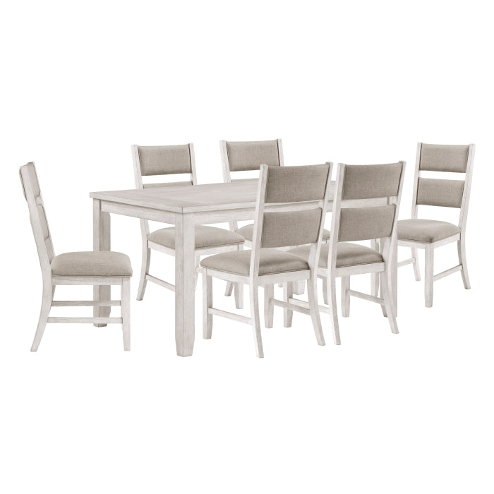 Savile White 7pc Dining Set