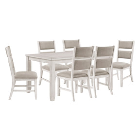 Savile White 7pc Dining Set