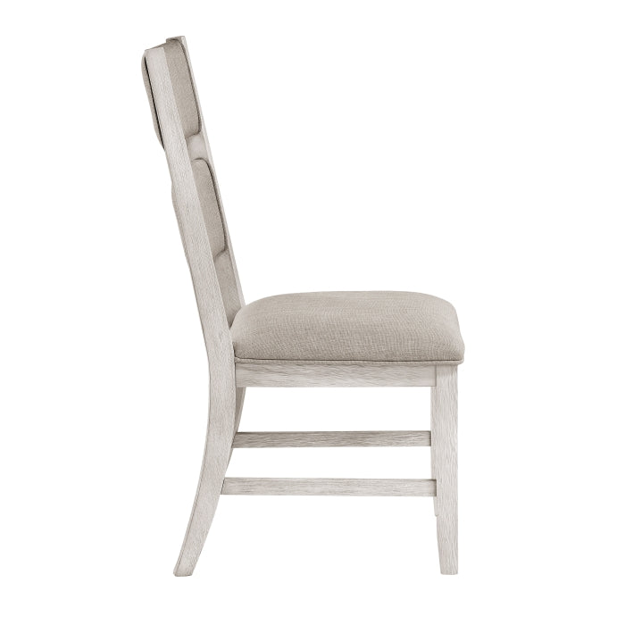 Savile White Side Chair