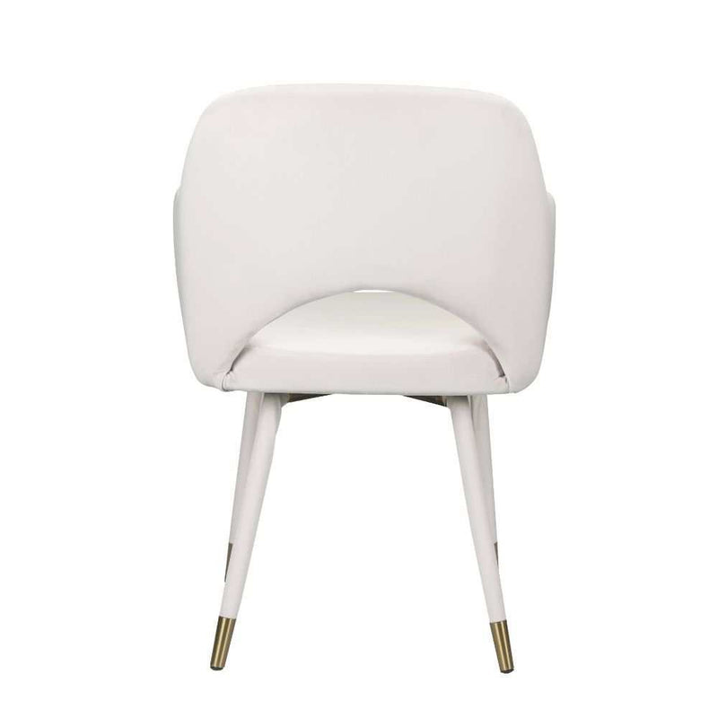 Applewood Cream Velvet & Gold Accent Chair - Ornate Home