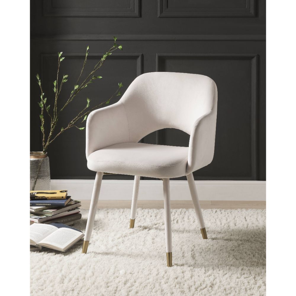 Applewood Cream/Gold Accent Chair