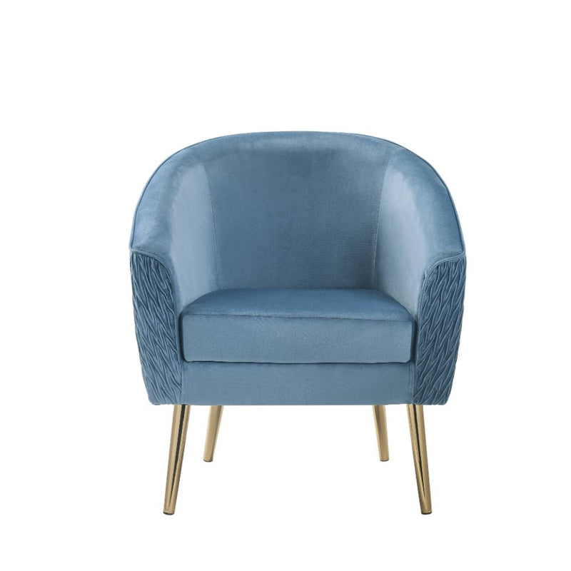 Benny Blue Accent Chair - Ornate Home