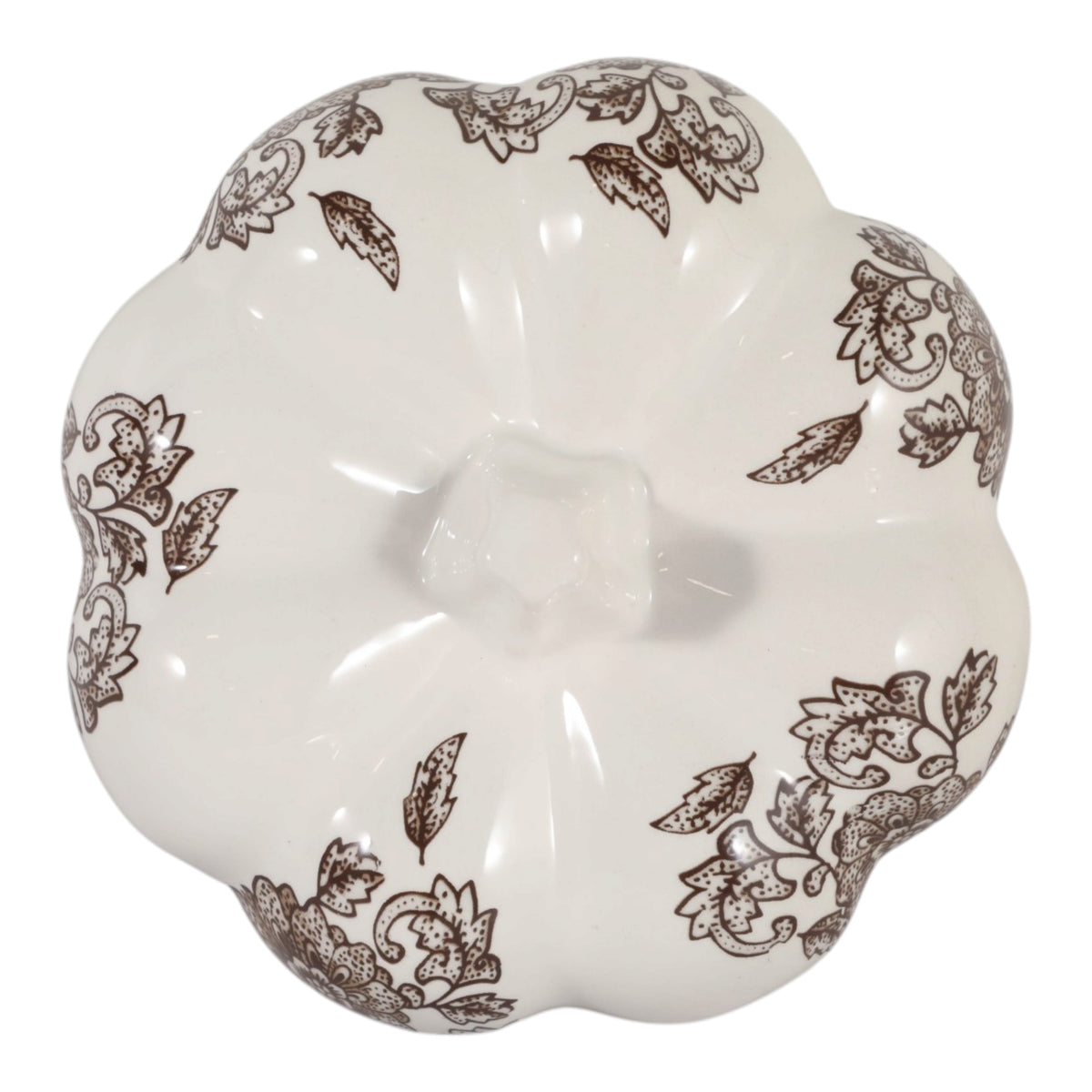 Earp Brown/White Small Chinoiserie Pumpkin