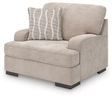 High Profile Taupe Sofa, Oversized Chair and Ottoman