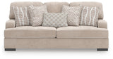 High Profile Taupe Sofa, Oversized Chair and Ottoman
