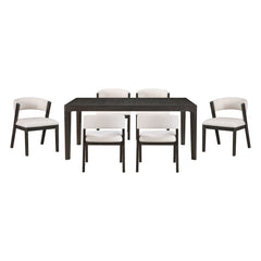 Soma Black 7pc Dining Set