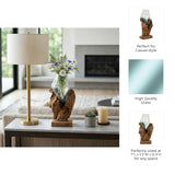 Barronford Brown/Clear Glass Vase