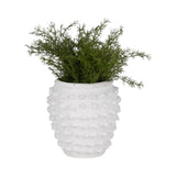 Merlin White Woven Knot Planter