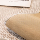 Non-Slip Couch Cover with Gold Trim, Sofa Slipcover for Sectional & Loveseat
