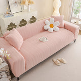 High Stretch Herringbone Textured Slipcover for Standard & L-Shaped Sectional Couches