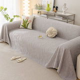 Durable Cooling Couch Cover for Dogs Textured Chic Leaf Summer Throw Cover Blanket