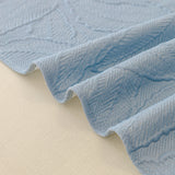 Durable Cooling Couch Cover for Dogs Textured Chic Leaf Summer Throw Cover Blanket