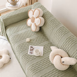 Modern 3D Water Ripple Sofa Cover, Non-Shedding Cream Style Furniture Protector Throw