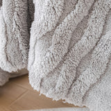 Modern 3D Water Ripple Sofa Cover, Non-Shedding Cream Style Furniture Protector Throw