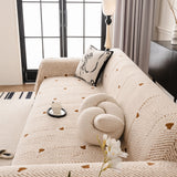 Thick Plush Sofa Cover Throw for Couch, 3D Textured Herringbone Washable Slipcover