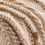 Thick Plush Sofa Cover Throw for Couch, 3D Textured Herringbone Washable Slipcover